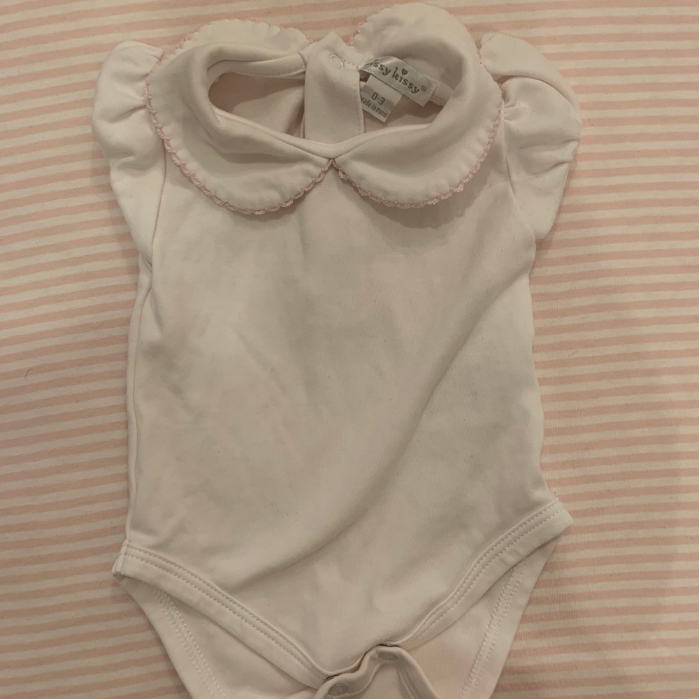 Kissy Kissy Collared onesie